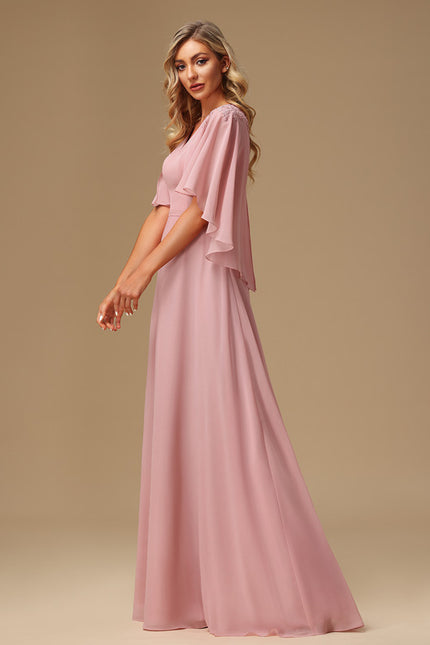 Robe Chic Élégance Rosée - gallery 5