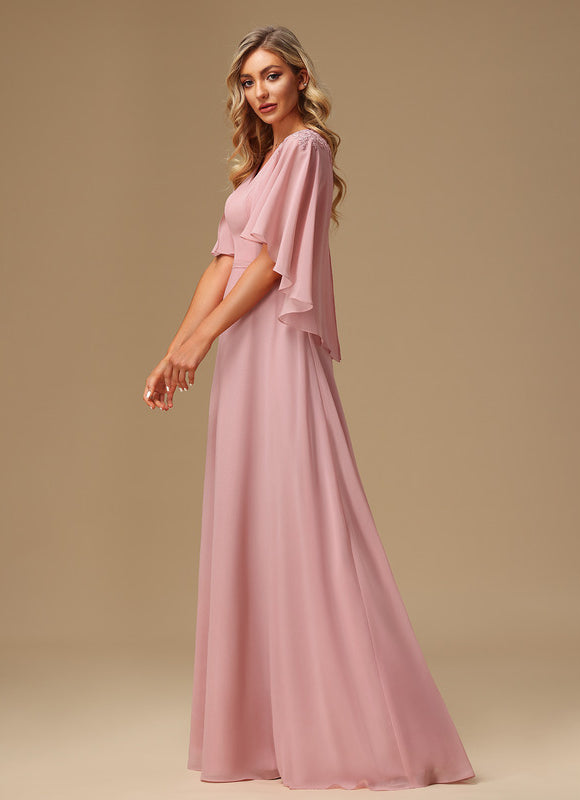 Robe Chic Élégance Rosée - gallery 5
