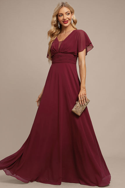 Robe Chic Longue Verte Fluide - gallery 5