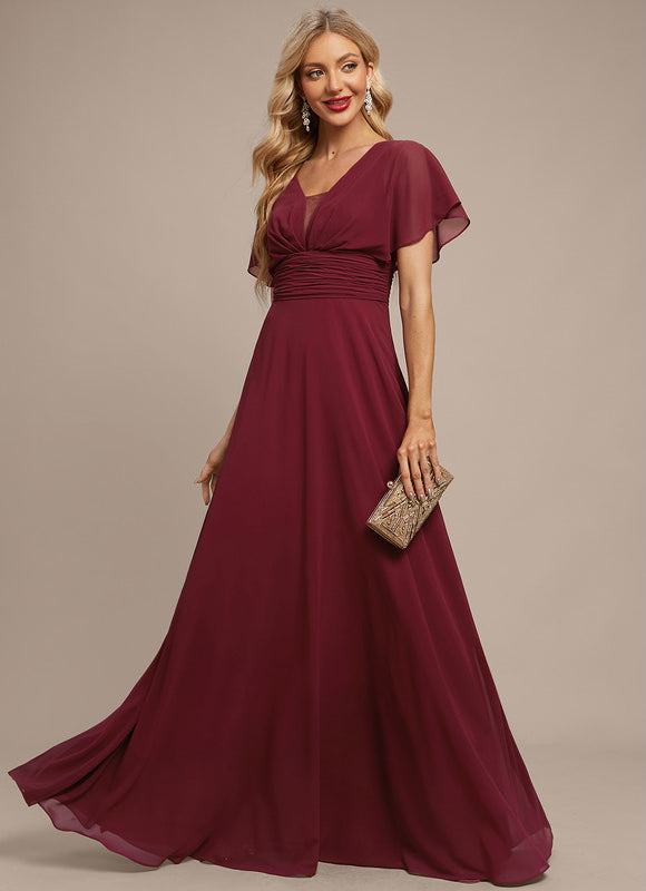 Robe Chic Longue Verte Fluide - gallery 5