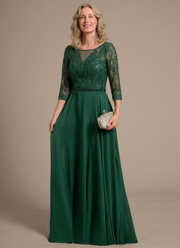 Robe Chic Élégance Verte