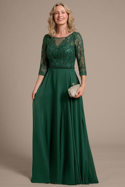 Robe Chic Élégance Verte