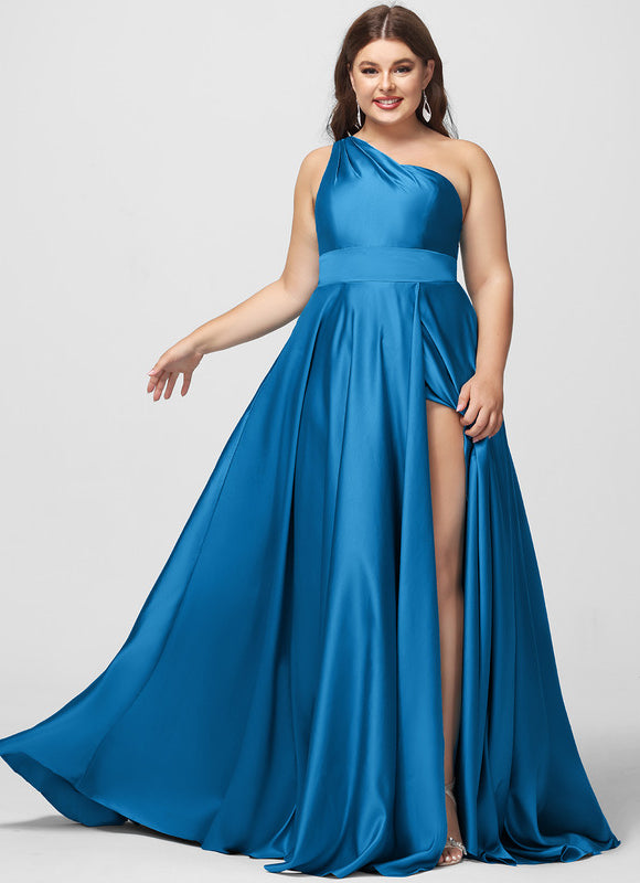 Robe Chic Satin Azur Éclatant - gallery 4