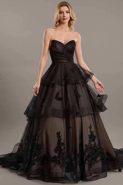 Robe Chic Couture Tulle Noir - gallery 1