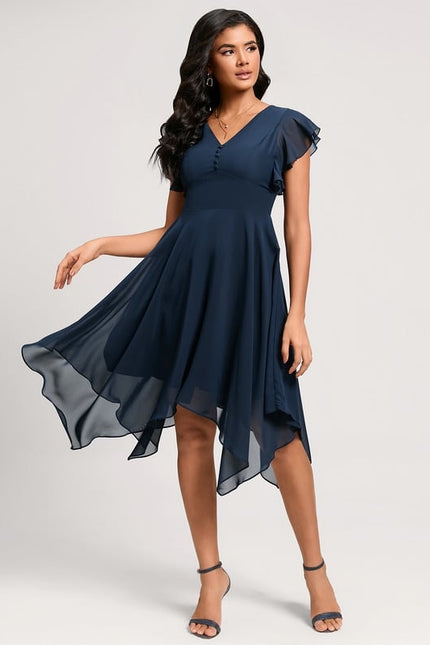 Robe De Cocktail Rouge Pour Mariage Chic - gallery 1
