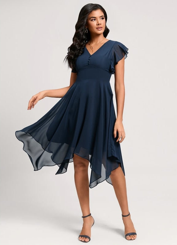 Robe De Cocktail Rouge Pour Mariage Chic - gallery 1