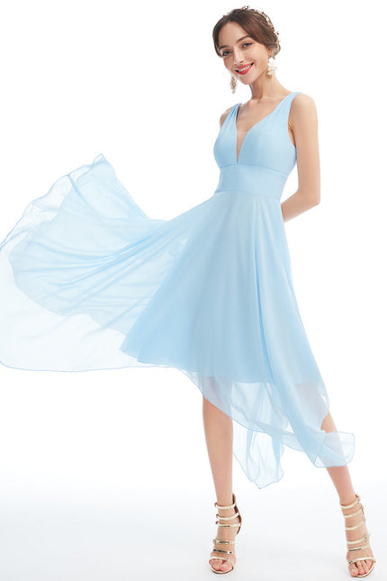 Robe Chic Fluide Bleu Nuit - gallery 3
