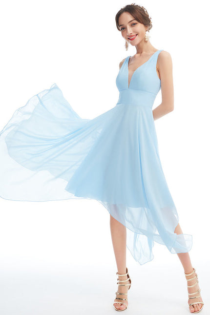 Robe Chic Fluide Bleu Nuit - gallery 3
