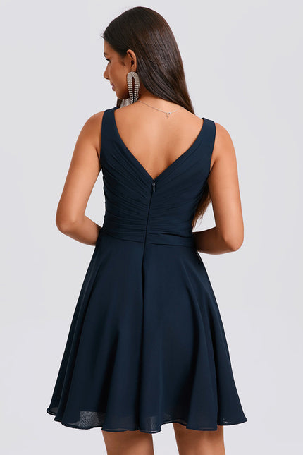 Robe Chic Vaporeuse Marine - gallery 5