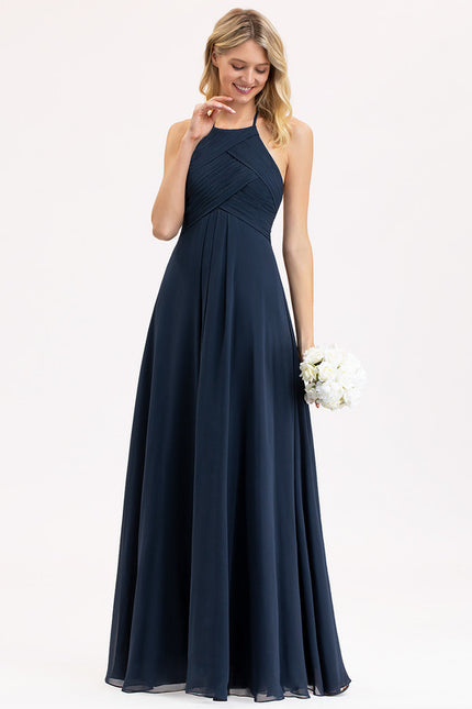 Robe Bleu Marine Chic Longue - gallery 7