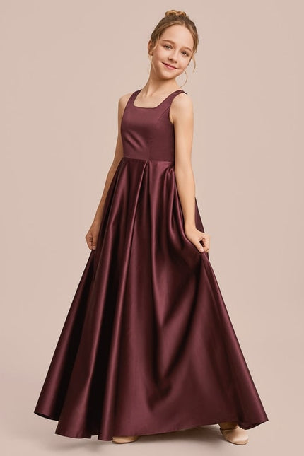 Robe Chic Bleu Satiné - gallery 2