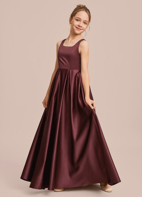 Robe Chic Bleu Satiné - gallery 2