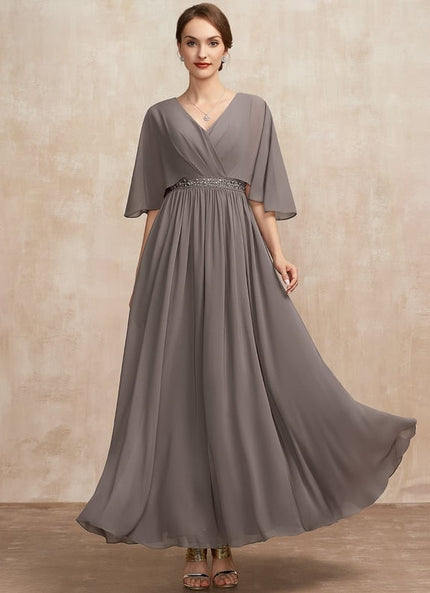 Robe Chic Longue Fluide Grise