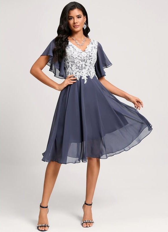 Robe Chic Aérienne Écarlate