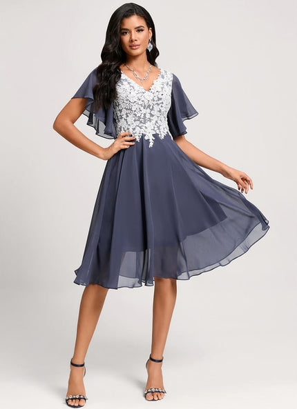 Robe Chic Aérienne Écarlate