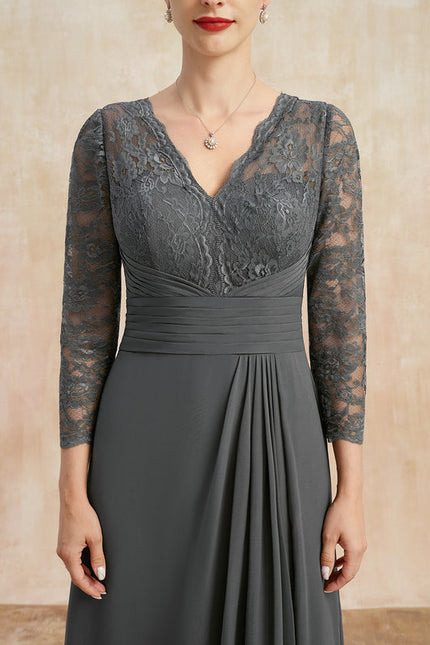 Robe Chic Gris Élégant - gallery 6