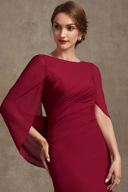 Robe Chic Mère Bordeaux - gallery 2