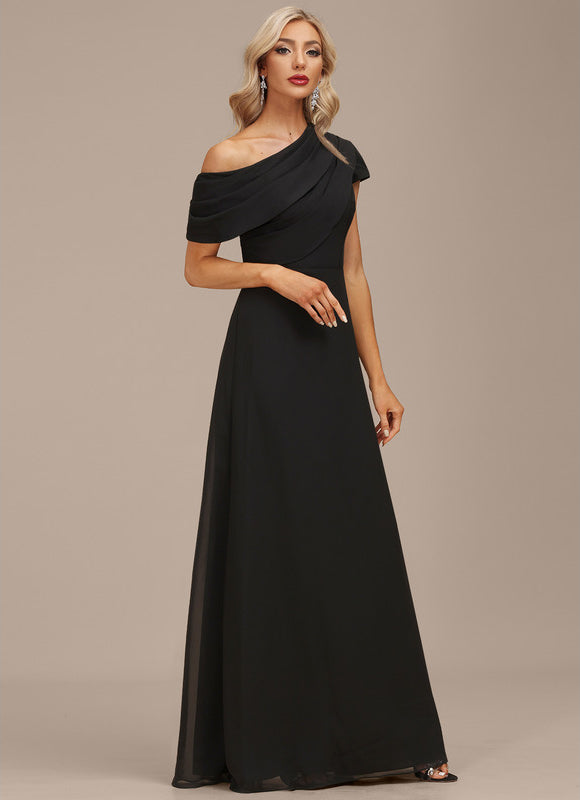 Robe Chic Noir Élégance Flottante - gallery 4