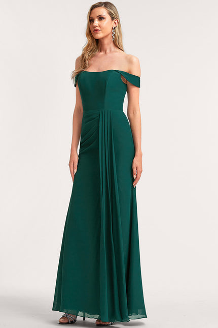 Robe Chic Mousseline Émeraude - gallery 4