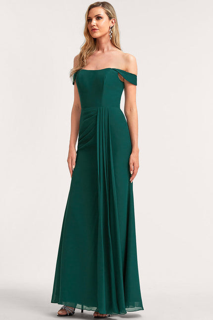 Robe Chic Mousseline Émeraude - gallery 4
