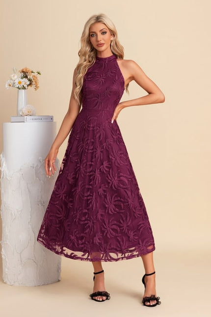 Robe Chic Mauve Florale - gallery 4