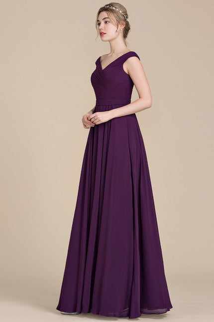 Robe Chic Éventail Violet - gallery 3