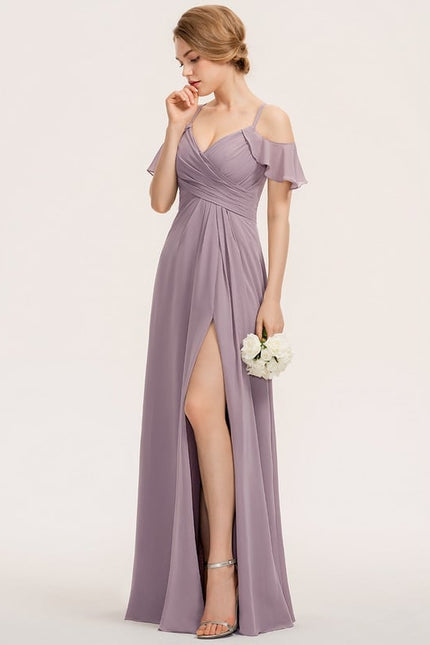 Robe Chic Chiffon Sable - gallery 3