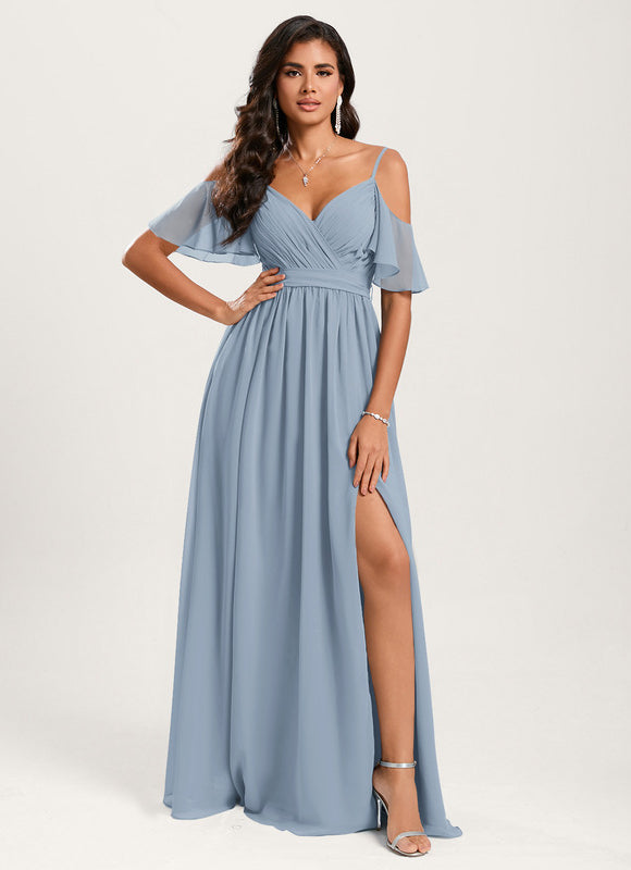 Robe Chic Fluide Ciel - gallery 1