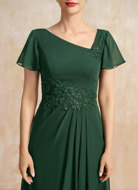 Robe Chic Col Flottant Émeraude - gallery 5