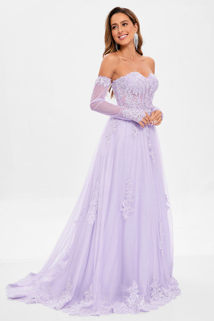 Robe Chic Événementielle Lavande - gallery 4