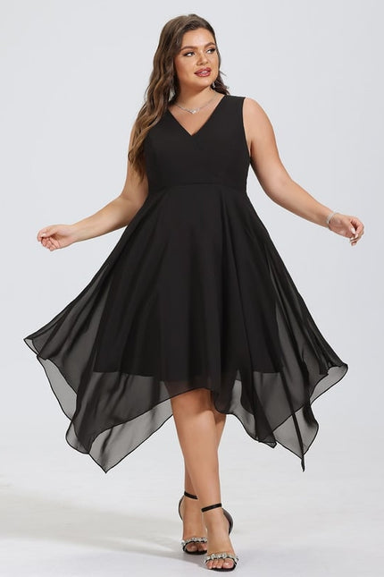 Robe Chic Asymétrique Vaporeuse - gallery 8