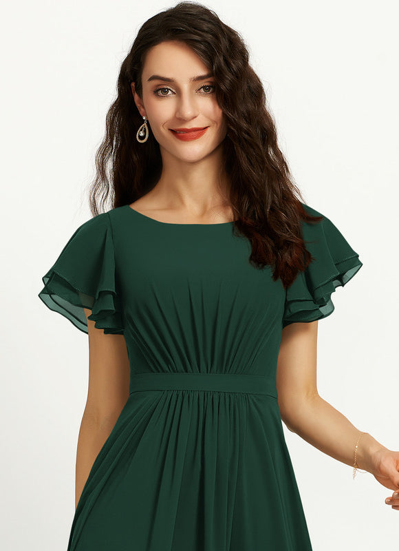 Robe Chic Mousseline Drapée - gallery 6