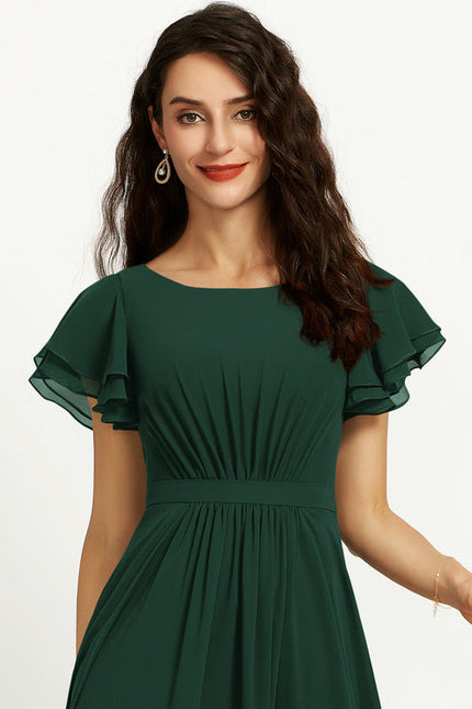 Robe Chic Mousseline Drapée - gallery 6