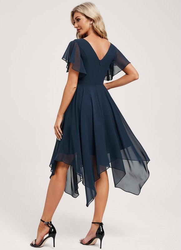 Robe Chic Fluide Bleu Nuit - gallery 4