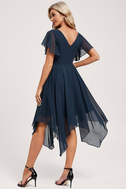 Robe Chic Fluide Bleu Nuit - gallery 4