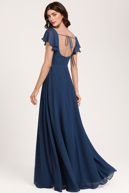 Robe Chic Longue Verte Raffinée - gallery 4