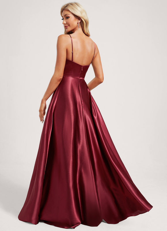 Robe Chic Satin Caramel - gallery 4