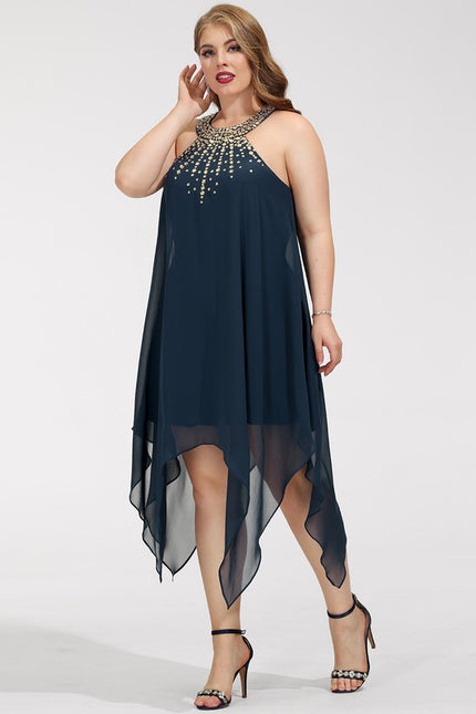 Robe Chic Chic Asymétrique Perlé - gallery 5
