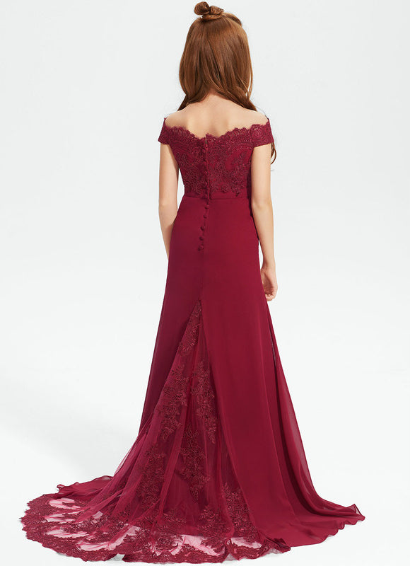 Robe Chic Dentelle Bordeaux