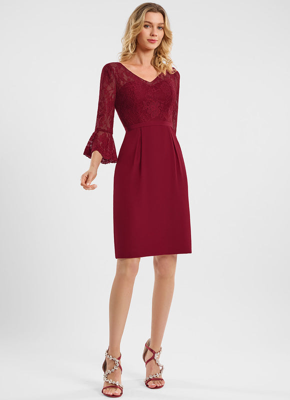 Robe Chic Bourgogne Élégante - gallery 2