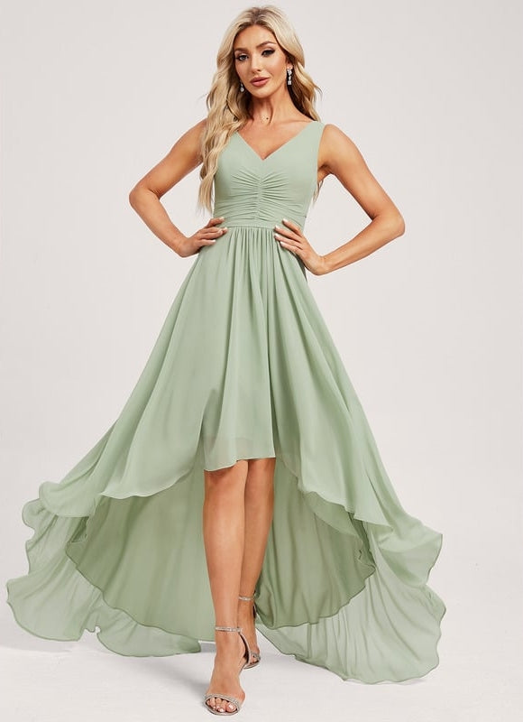 Robe Chic Mousseline Asymétrique