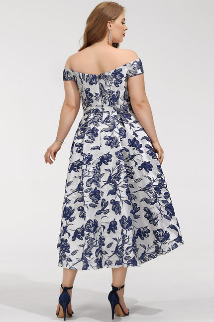 Robe Chic Fleur Satinée Élégante - gallery 7