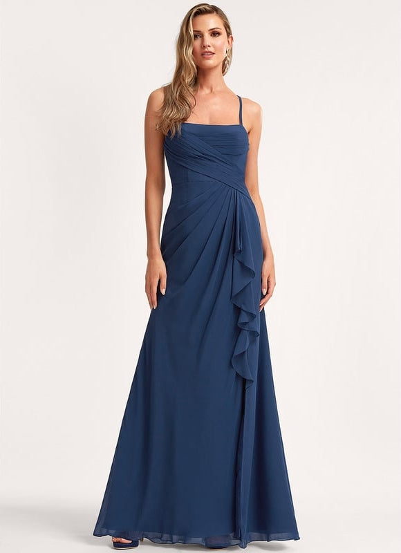 Robe Chic Longue Verte Raffinée - gallery 1