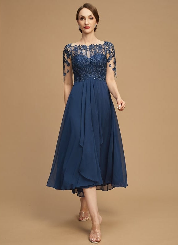 Robe Chic Élégance Ondulée - gallery 5