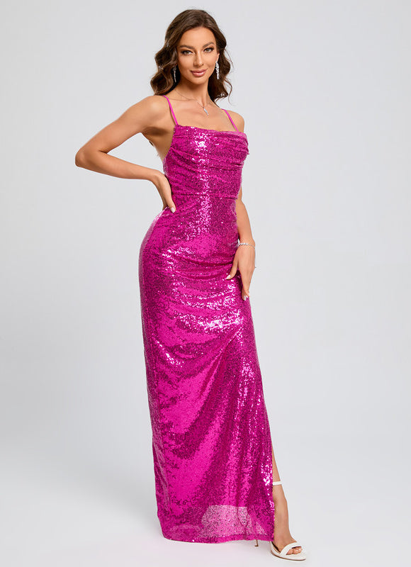 Robe Chic Paillette Marine Chic - gallery 6