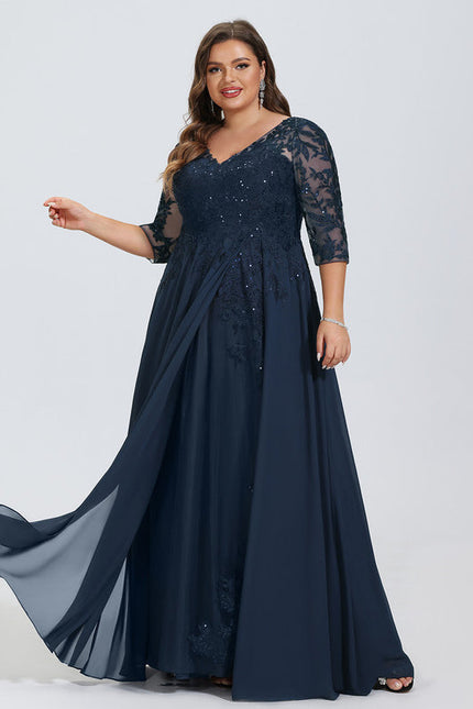 Robe Chic Longue Bleu Cobalt - gallery 5