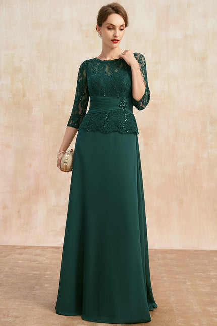 Robe Chic Vert Sombre Chic - gallery 2