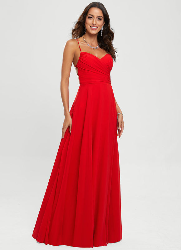 Robe Chic Rouge Élégante - gallery 5