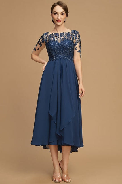 Robe Chic Élégance Ondulée - gallery 1