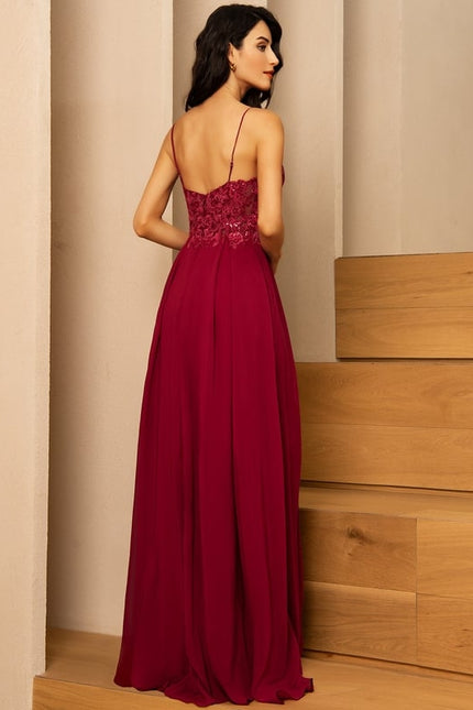 Robe Chic Longue Émeraude Élégante - gallery 1